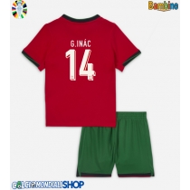 Maglie da calcio Portogallo Goncalo Inacio #14 Prima Maglia Bambino Europei 2024 Manica Corta (+ Pantaloni corti)
